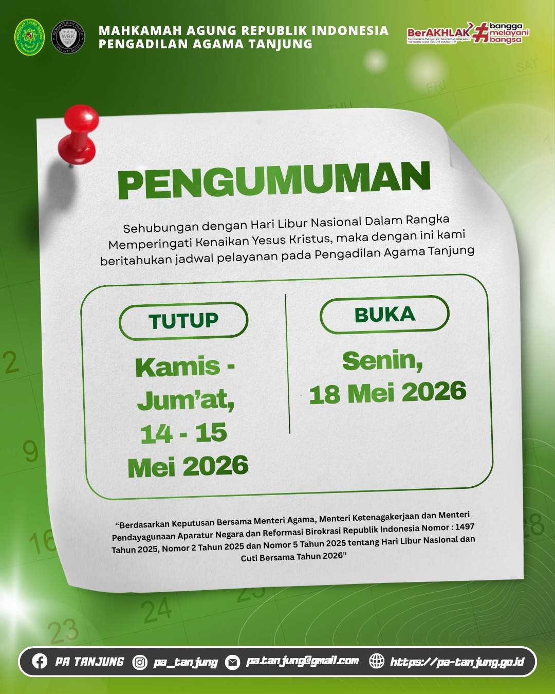 libur kenaikan yesus